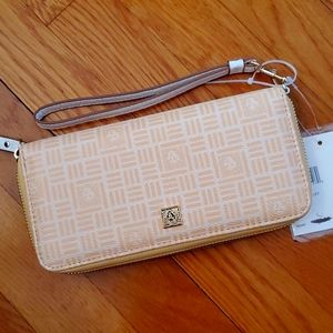 Anne Klein Yellow Wristlet Wallet